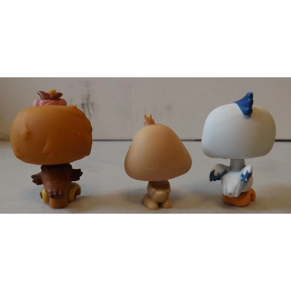 Lot of Five Littlest Pets Bobblehead Birds and Owl - See Description for Details
